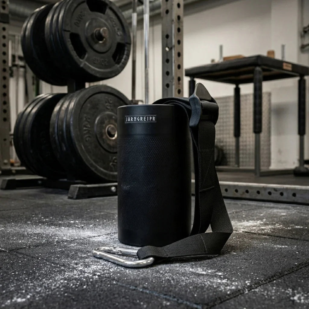 Járngreipr Multispinner for armwrestling wrist and finger training in a gym setting